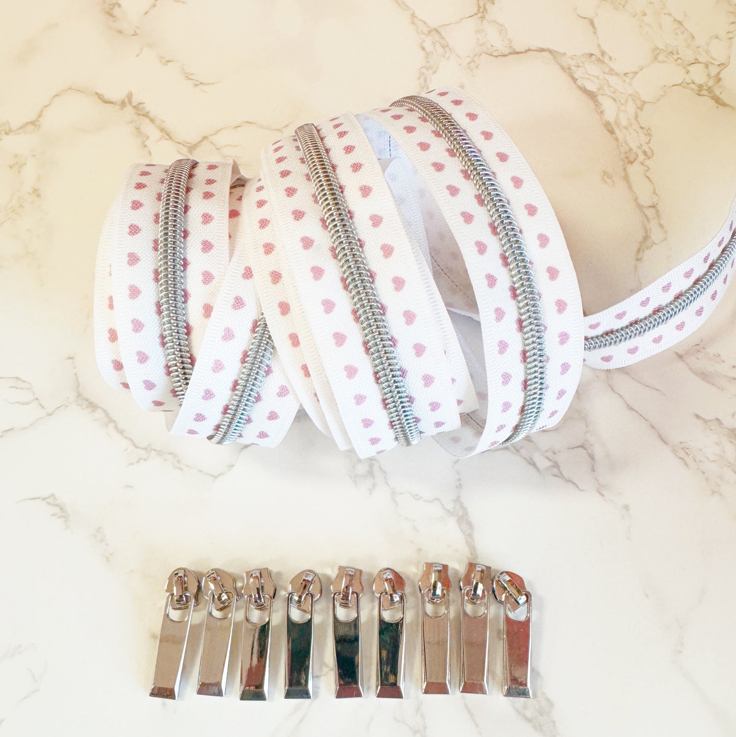 PINK HEARTS ZIPPER PACK