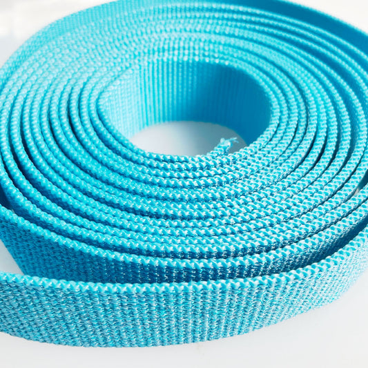 Glitter Webbing Aqua Turquoise Blue