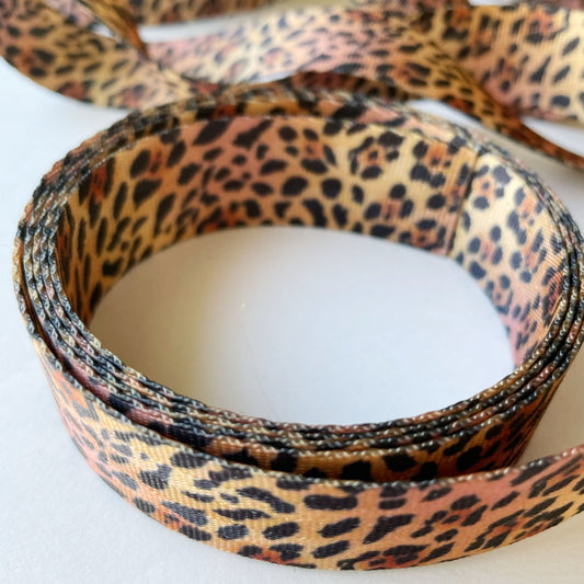 Leopard seatbelt webbing 5 YD
