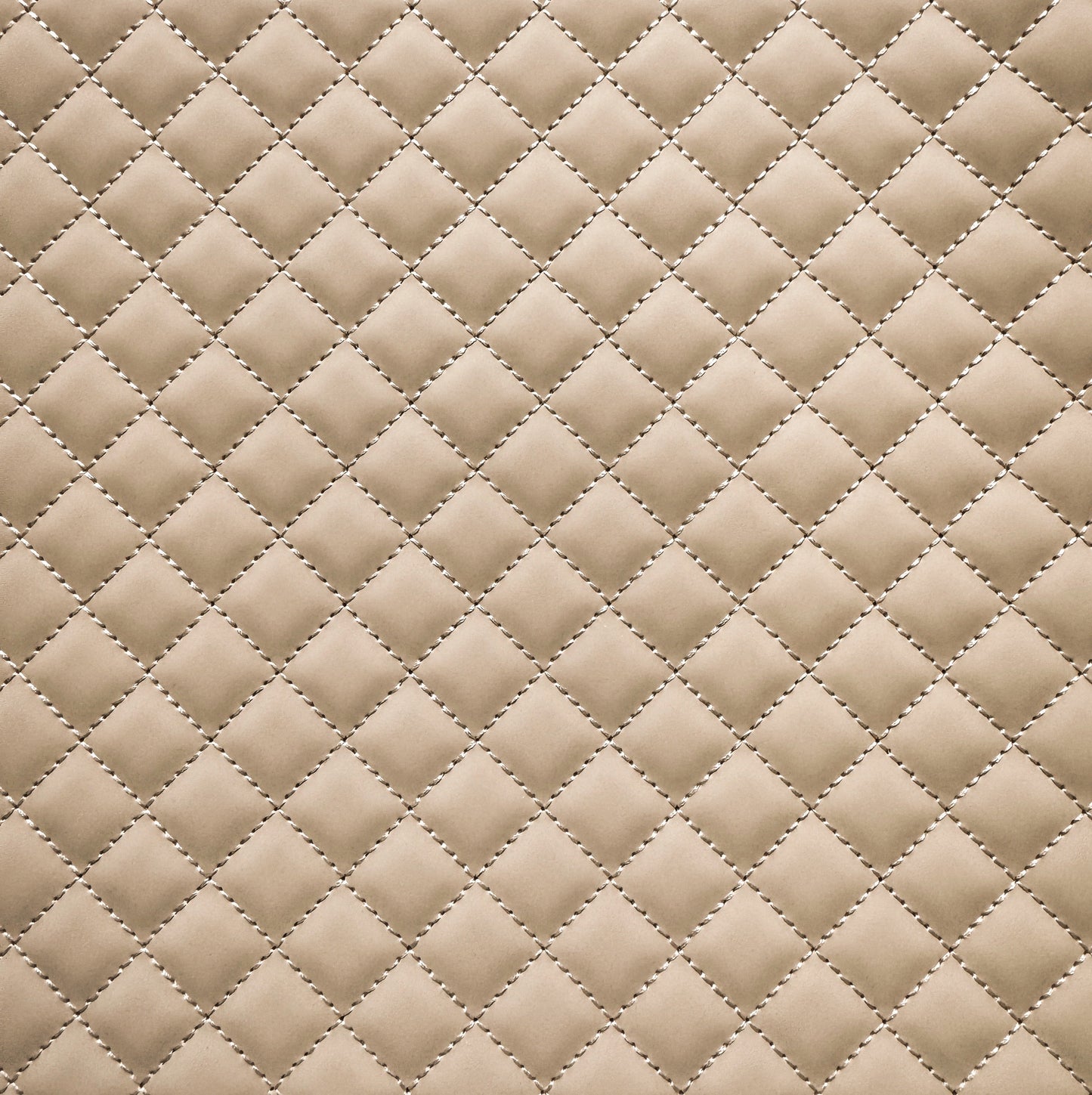 Quilted Vinyl Light Beige - Eggshell Pre-Quilted Fabric for Bags